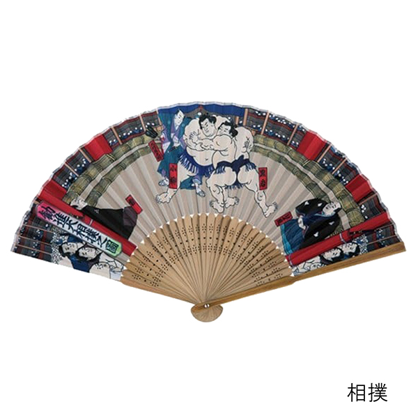 和柄扇子 唐木中彫 7.3寸30間