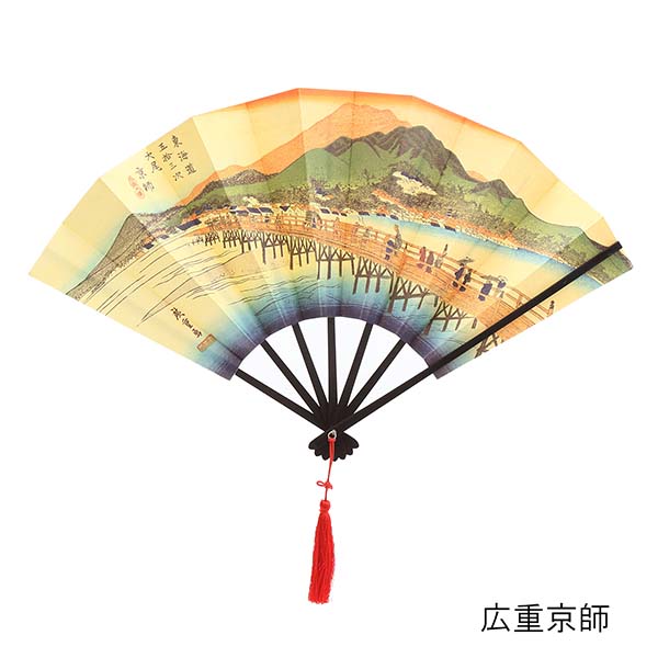 飾り扇子 版画扇 9寸7間
