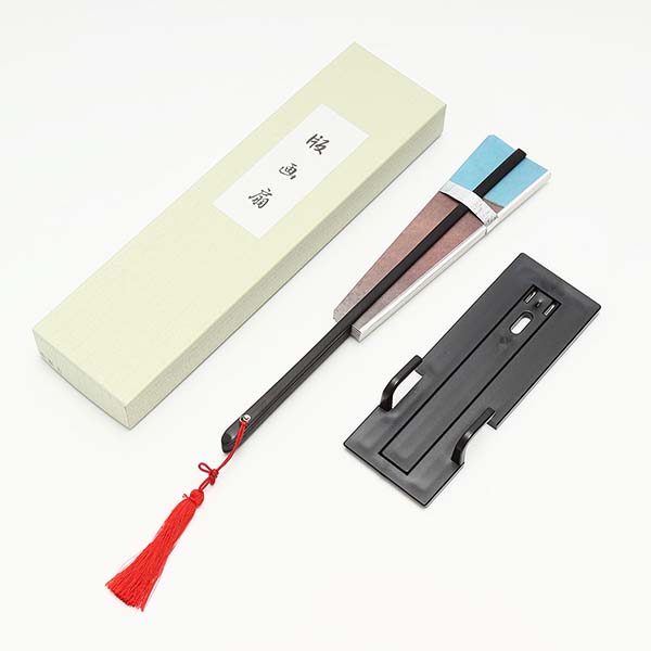 飾り扇子 版画扇 9寸7間