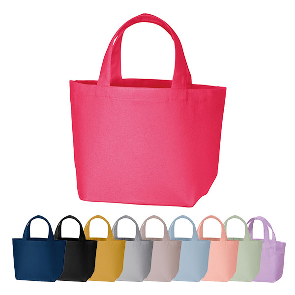 お散歩バッグやランチバッグなど、様々な用途に対応するミニキャンバストート！しっかりとした生地も魅力！