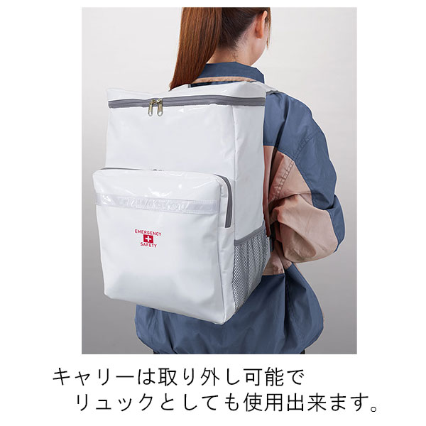 キャリー付リュック入り 23点防災セット【乾電池式ライト付】