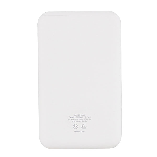 【廃棄時引取サービス付】2台同時充電対応 保護機能内蔵モバイルバッテリー 5000mAh