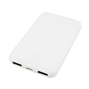 【廃棄時引取サービス付】2台同時充電対応 保護機能内蔵モバイルバッテリー 5000mAh