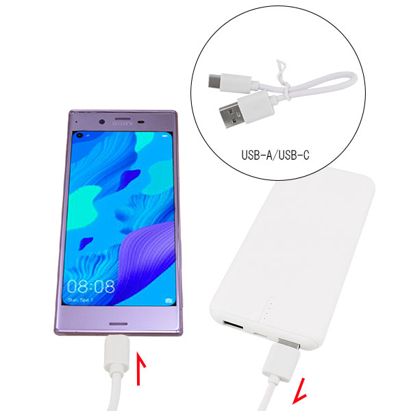 【廃棄時引取サービス付】2台同時充電対応 保護機能内蔵モバイルバッテリー 10000mAh