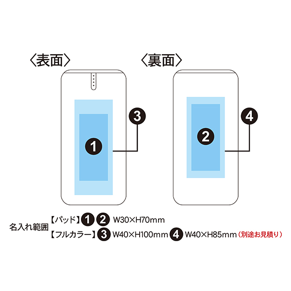 2台同時充電対応 保護機能内蔵モバイルバッテリー 10000mAh