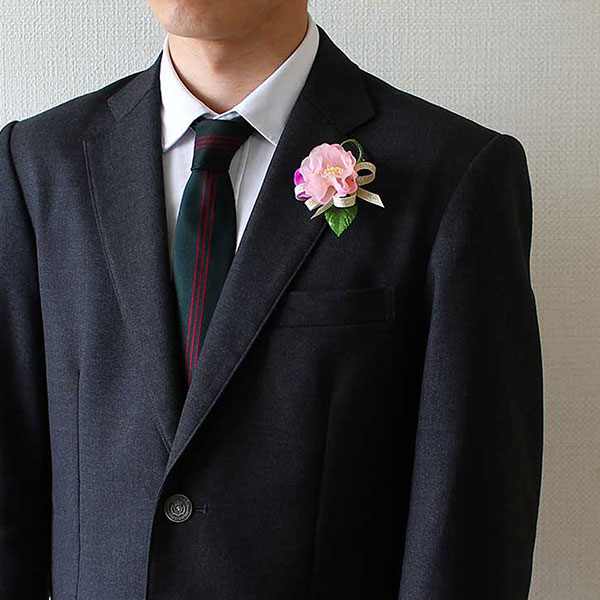 コサージュ 八重桜×1輪