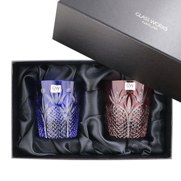 NARUMI グラスワークス プリンス ペアオールドロックグラス 250ml