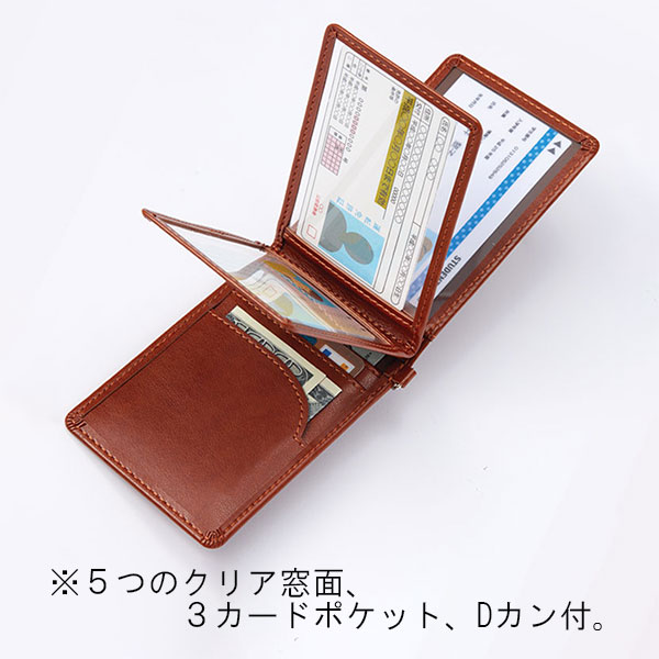 レイメイ藤井 グロワール 縦型5面窓付パスケース