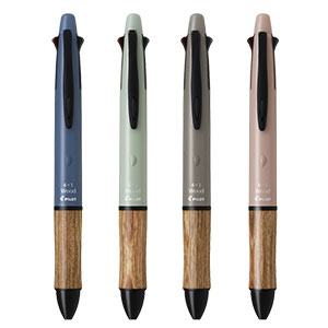 パイロット 4+1フォープラスワン ウッド（アースカラー） 多機能ペン（0.5mm） BH41FW-155