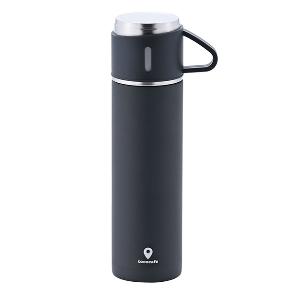コップ付き真空二重ステンレスボトル cococafe ココカフェ 450ml