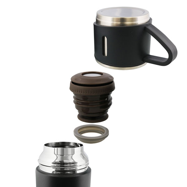 コップ付き真空二重ステンレスボトル cococafe ココカフェ 450ml