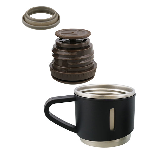 コップ付き真空二重ステンレスボトル cococafe ココカフェ 450ml