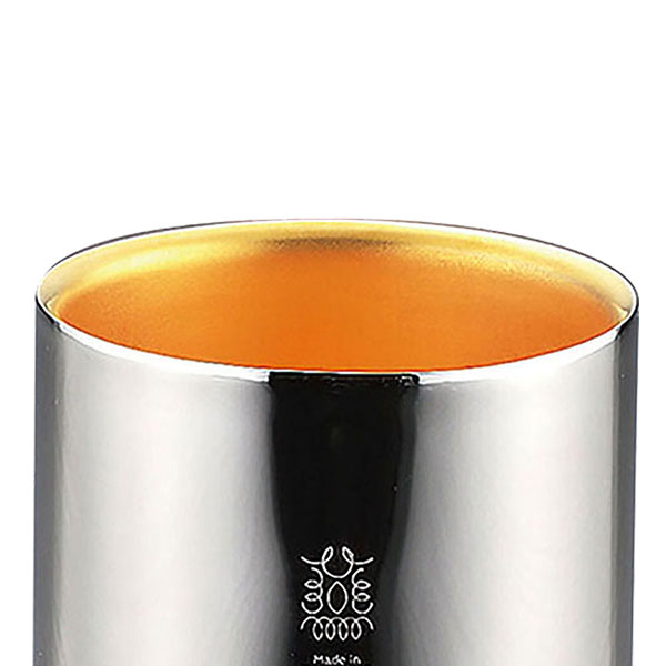 【Made in 燕】二重構造ステンレスカップ（内金メッキ：24K） 250ml