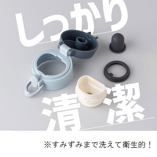 分解して洗える ワンタッチステンレスボトル 500ml