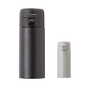 真空二重構造＆銅メッキ加工 ワンタッチステンレスボトル 370ml
