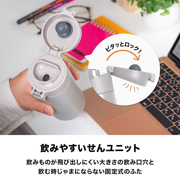 真空二重構造＆銅メッキ加工 ワンタッチステンレスボトル 520ml