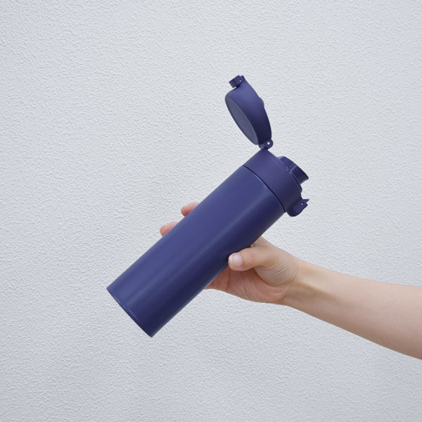 真空二重構造＆銅メッキ加工 ワンタッチステンレスボトル 520ml