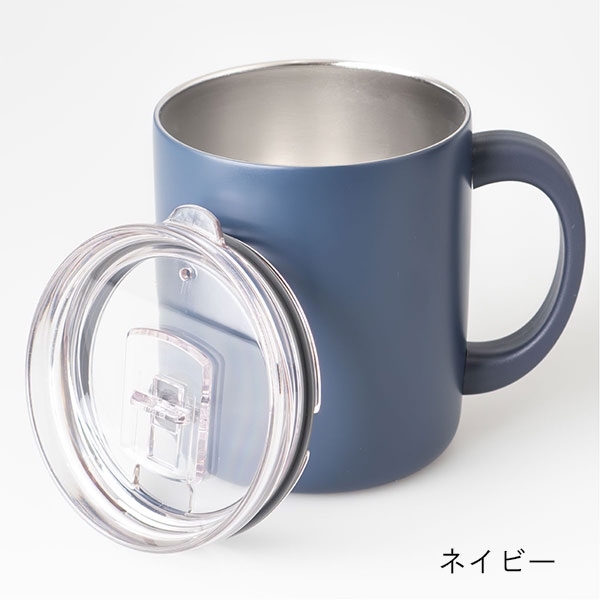 スライド蓋付き ステンレスマグカップ 400ml