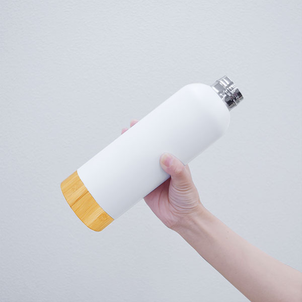 真空二重構造 ハンドル付きステンレスボトル(バンブー) 480ml
