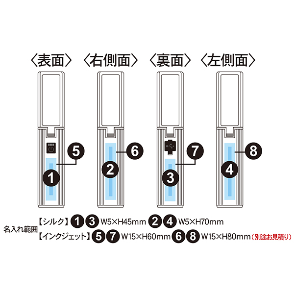 ランタンにもなるUSBハンディライト（チャージャー機能付）