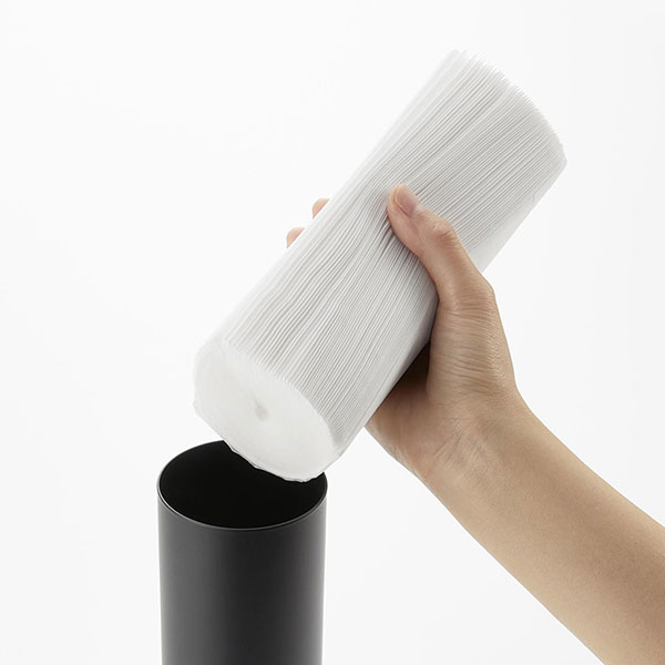 山崎実業 tower（タワー） ボトル型蓋付きティッシュケース