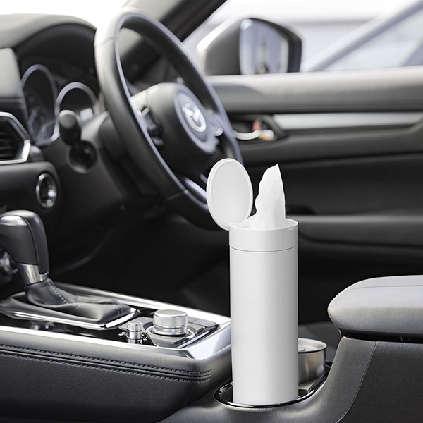 山崎実業 tower（タワー） ボトル型蓋付きティッシュケース