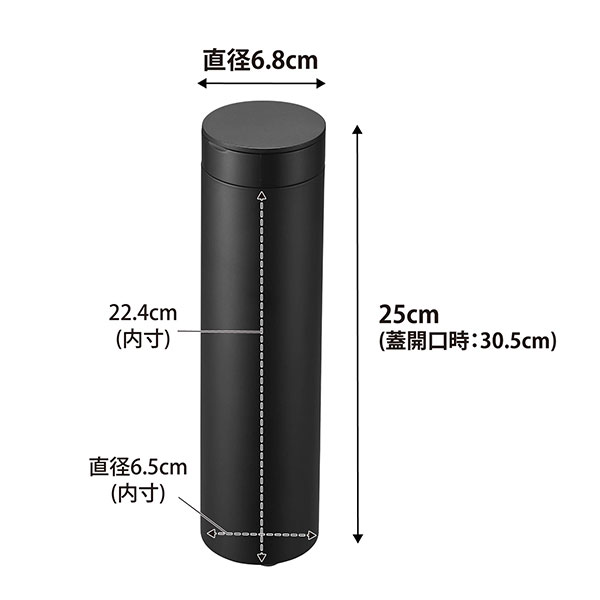 山崎実業 tower（タワー） ボトル型蓋付きティッシュケース
