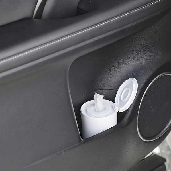 山崎実業 tower（タワー） ボトル型蓋付きウェットティッシュケース