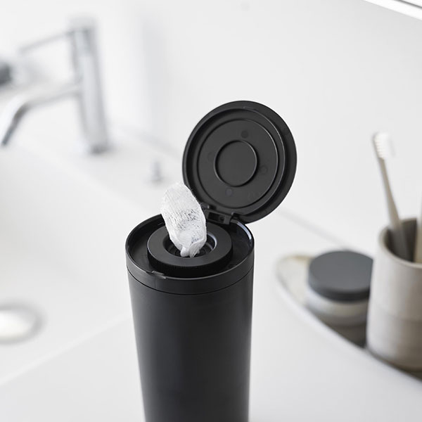 山崎実業 tower（タワー） ボトル型蓋付きウェットティッシュケース