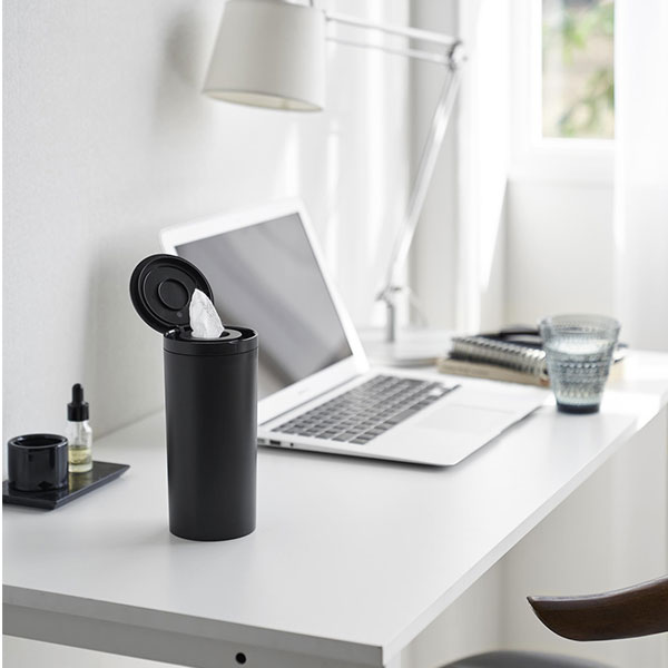 山崎実業 tower（タワー） ボトル型蓋付きウェットティッシュケース