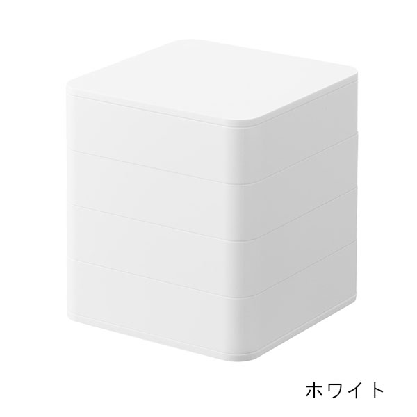 山崎実業 tower（タワー） スクエア型 4段アクセサリートレー