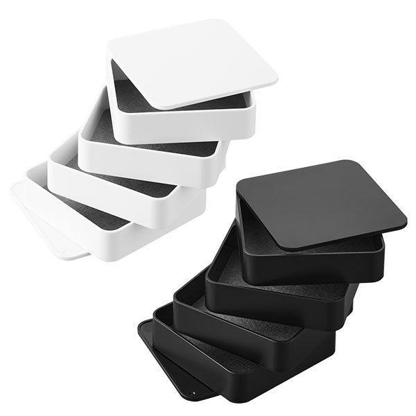 山崎実業 tower（タワー） スクエア型 4段アクセサリートレー