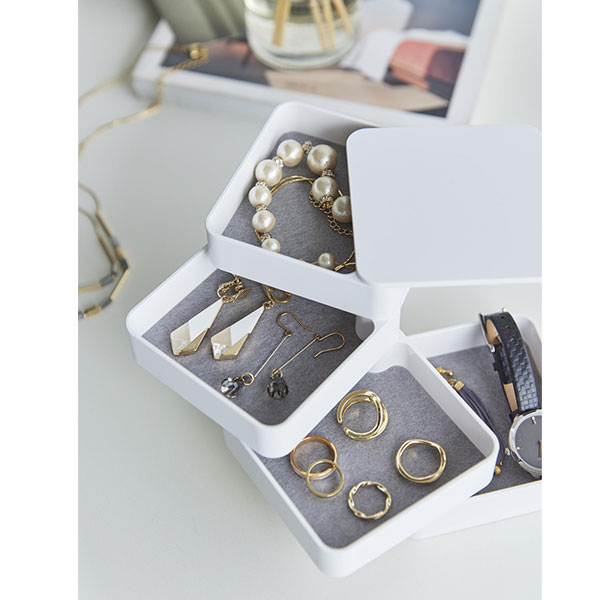 山崎実業 tower（タワー） スクエア型 4段アクセサリートレー