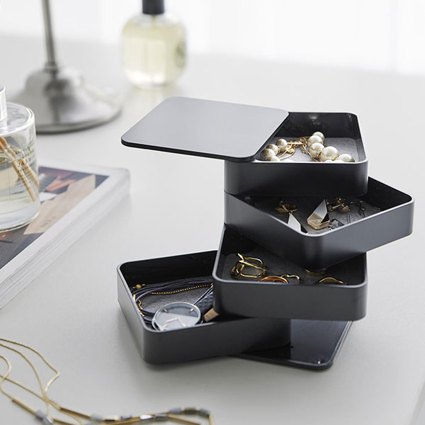 山崎実業 tower（タワー） スクエア型 4段アクセサリートレー