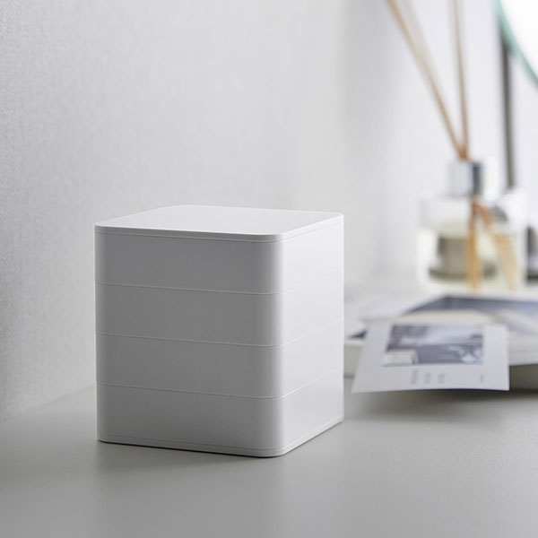 山崎実業 tower（タワー） スクエア型 4段アクセサリートレー