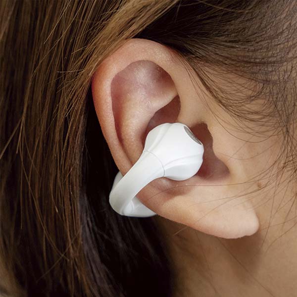 マイク内蔵　オープンイヤー型イヤホン