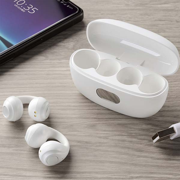 マイク内蔵　オープンイヤー型イヤホン