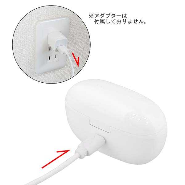マイク内蔵　オープンイヤー型イヤホン