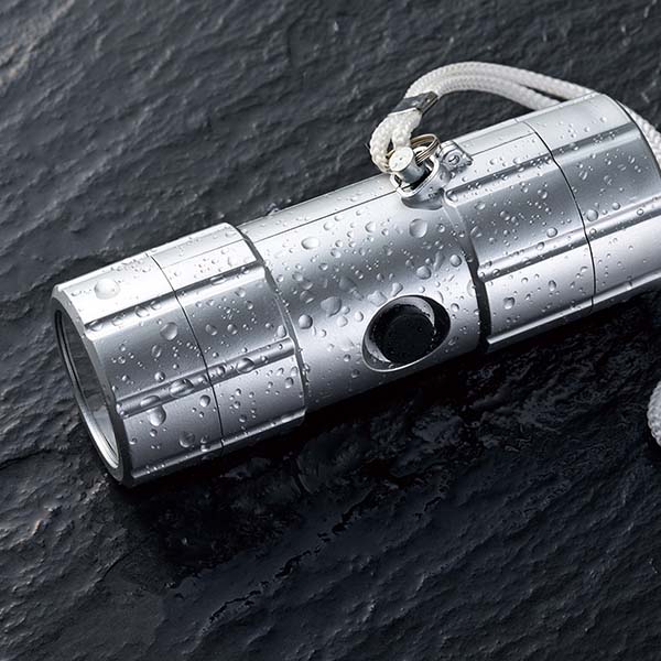 防犯ブザー付 防滴ライト