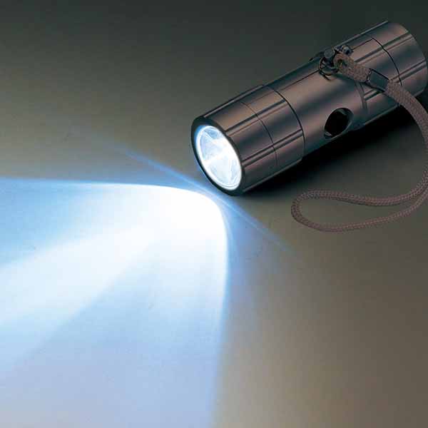 防犯ブザー付 防滴ライト