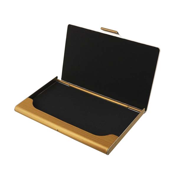 ウッド＆ステンレス製 名刺入れ