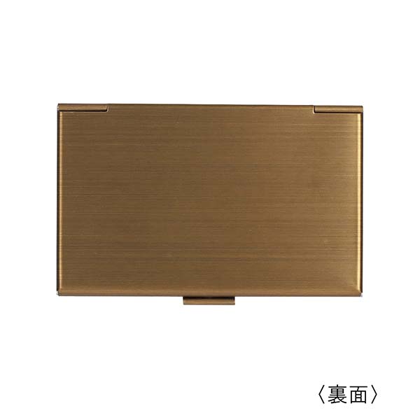 ウッド＆ステンレス製 名刺入れ