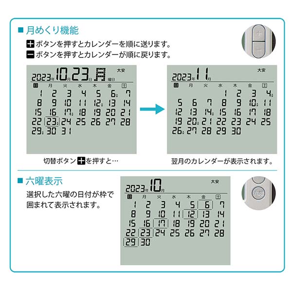 セイコー（SEIKO）マンスリーカレンダーつき電波時計 SQ450B
