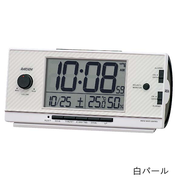 セイコータイムクリエーション社製 ライデン 目覚まし電波時計 NR539