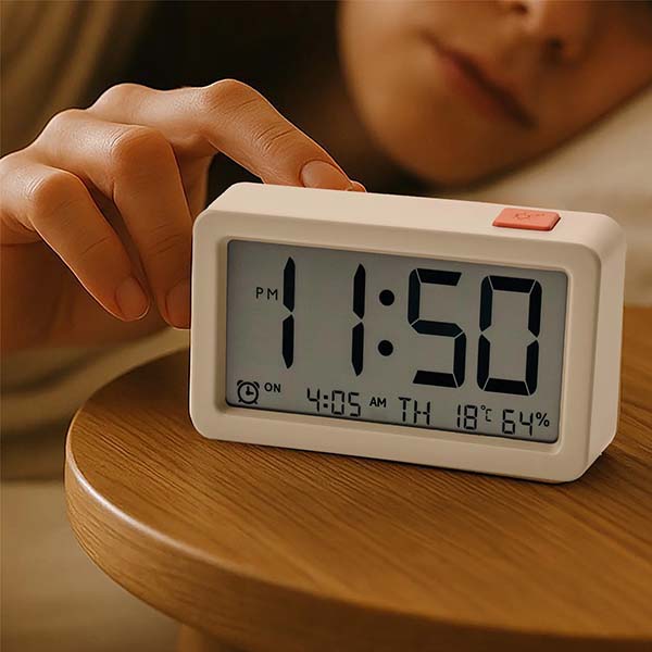 アラーム付き デジタルクロック