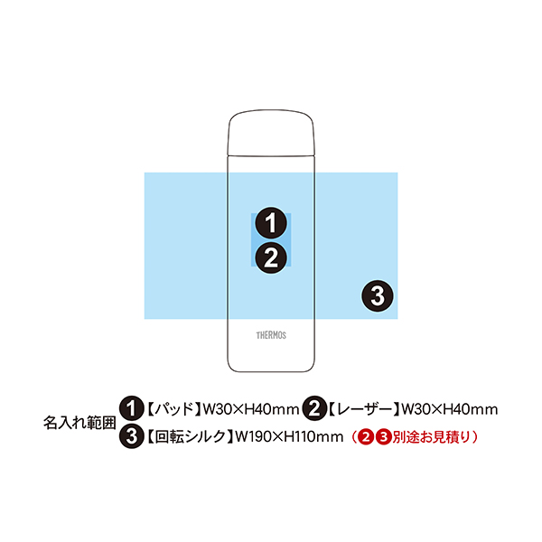 サーモス 真空断熱ケータイマグ ステンレスボトル  500ml JPB-500