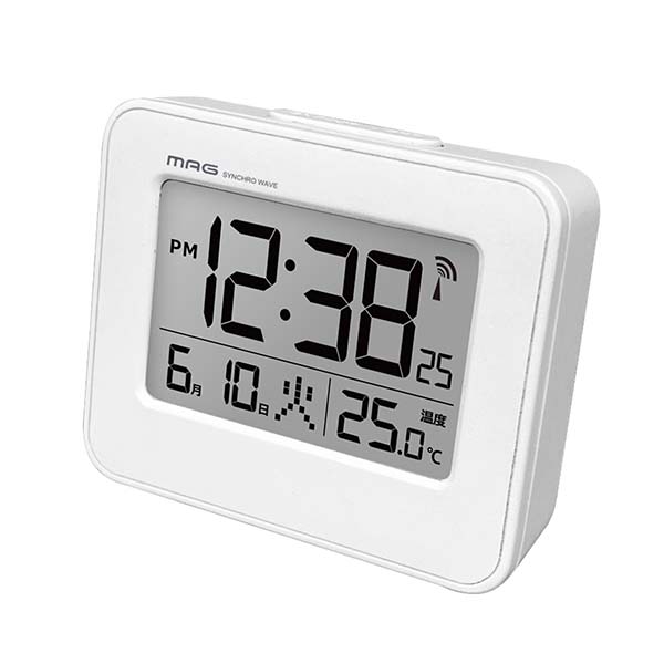 コンパクト 目覚まし電波時計