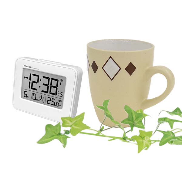 コンパクト 目覚まし電波時計