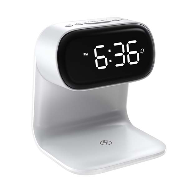 ワイヤレスチャージングクロック with ベッドライト