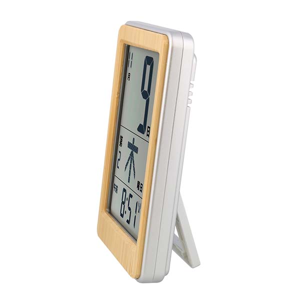天然竹使用 ポケットサイズの日めくり電波時計